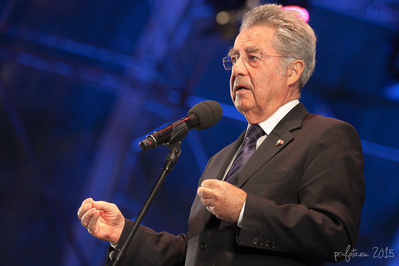 Heinz Fischer am Heldenplatz 8.5.2015